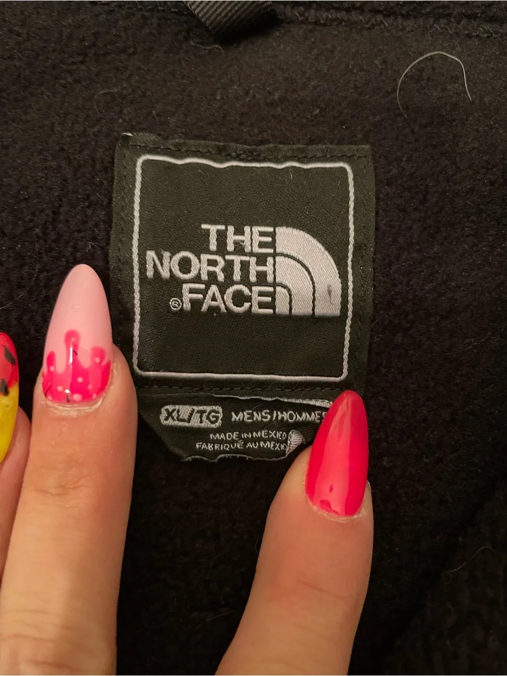 The North Face Men’s Black Hybrid Fleece & Nylon Jacket